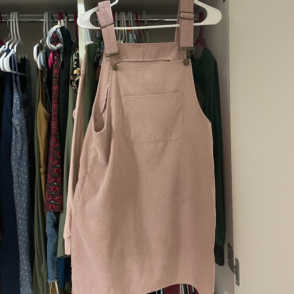 Pink Overalls Dress
